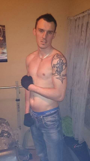 jeans, denim, muscle, dude, tattoo