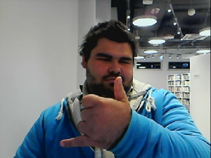hand, beard