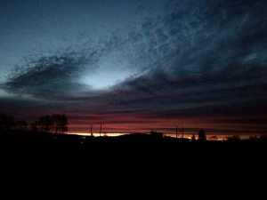 sky, sunset
