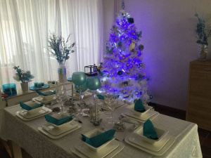 christmas, event, tableware