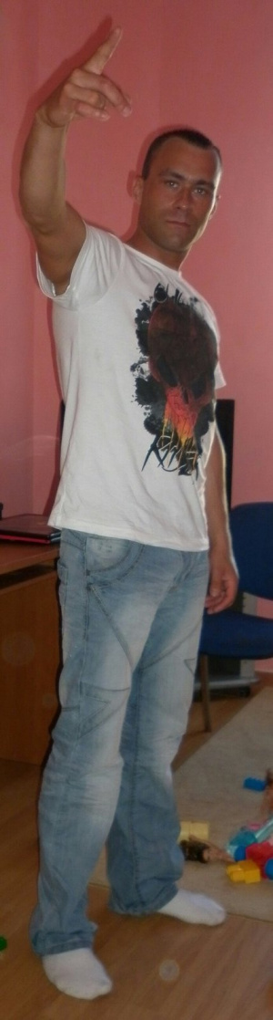 fun, jeans, standing