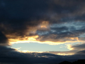 sky, sunset