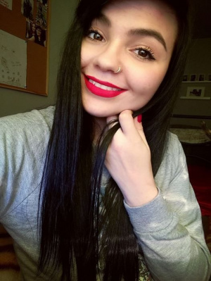 mouth, eyelash, hair, skin, hand, selfie, smile, lipstick