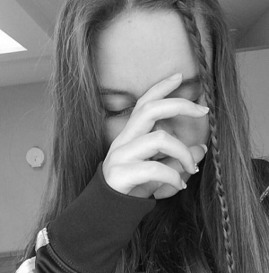 nail, mouth, eyelash, hair, skin, hand, selfie, monochrome