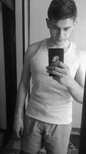 hand, selfie, jeans, muscle, standing, monochrome