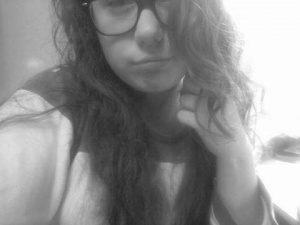 mouth, hair, selfie, smile, glasses, monochrome