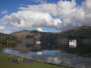 sky, mountain, lake