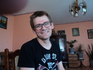 hair, fun, smile, cool, glasses, beard, chair