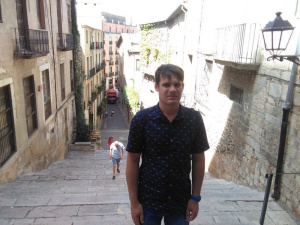 jeans, smile, cool, vacation, standing, road, infrastructure
