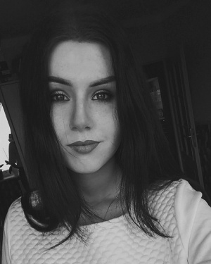 smile, monochrome