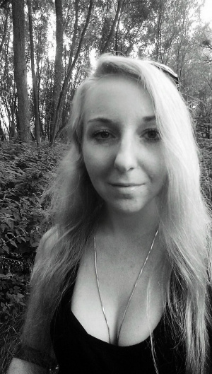 hair, smile, monochrome
