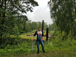 jeans, forest