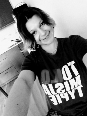 smile, cool, monochrome