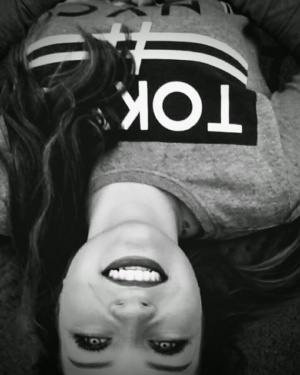 mouth, monochrome