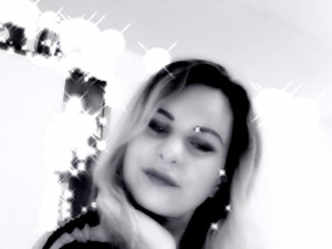 smile, monochrome