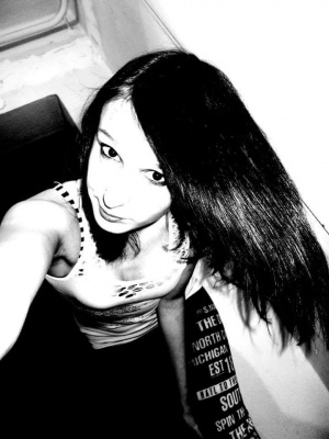 hair, monochrome
