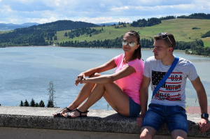 fun, jeans, cool, sitting, leisure, vacation, sunglasses, event, lake