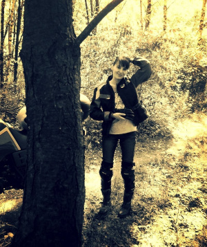 jeans, forest, branch, trunk