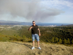 jeans, sky, vacation, mountain