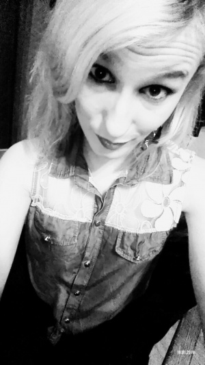 smile, monochrome
