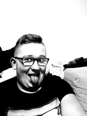 smile, cool, glasses, beard, monochrome, moustache