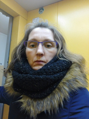 outerwear, scarf