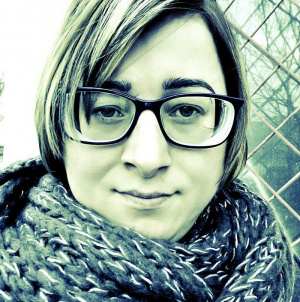 smile, glasses