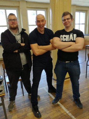 jeans, muscle, standing