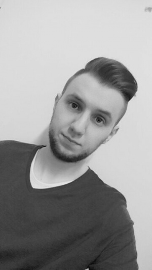 beard, monochrome