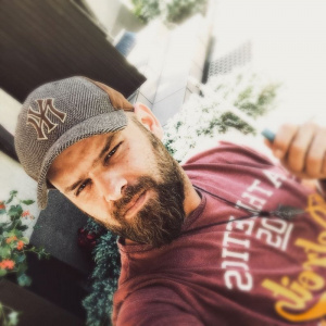 hair, hand, cool, beard, hat, moustache