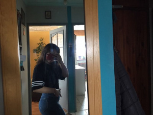 jeans, standing, room