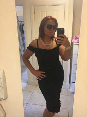selfie, standing, dress