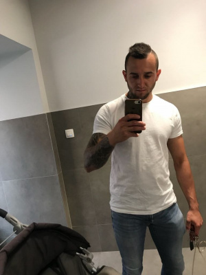 jeans, cool, muscle, standing