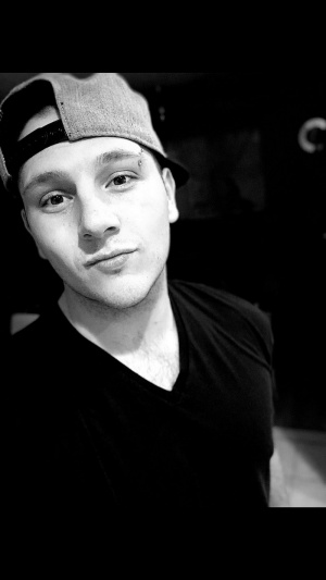 monochrome, hat