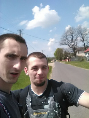 selfie, jacket, fun, smile, cool, muscle