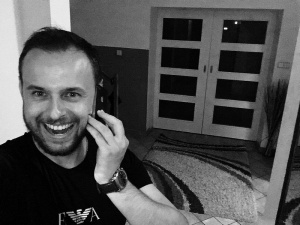hair, hand, selfie, smile, cool, beard, monochrome, moustache