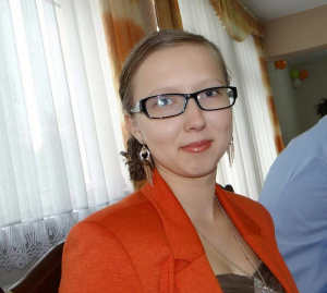 outerwear, smile, glasses