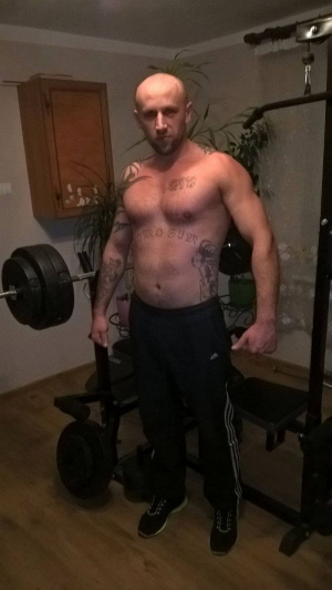 muscle, standing, room