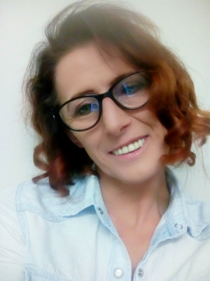smile, glasses