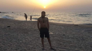 fun, sky, muscle, vacation, standing, beach, sunset