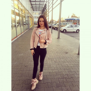 jacket, outerwear, jeans, denim, standing