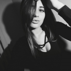 hair, monochrome