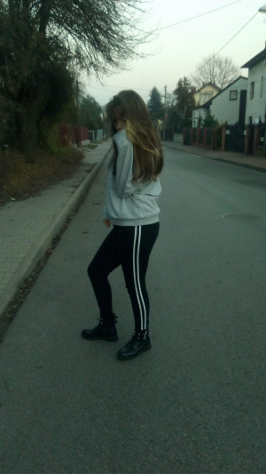 fun, jeans, leisure, standing, asphalt