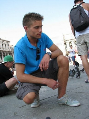 sitting, muscle, vacation, shorts
