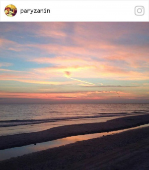 sky, beach, sunset