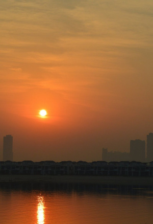 sky, event, sunset, river