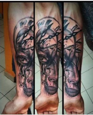 skin, muscle, tattoo