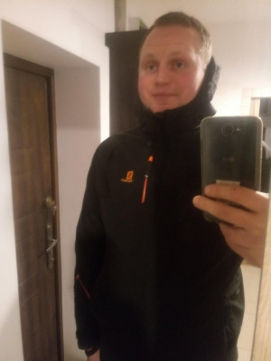 selfie, outerwear, standing