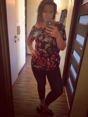 selfie, standing, dress, room