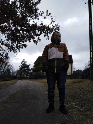 jacket, outerwear, jeans, sky, standing